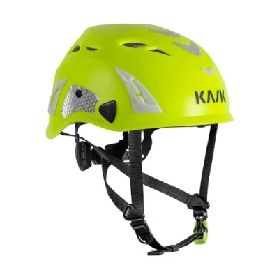 Image de Casque de travail KASK SUPERPLASMA PL HI VIZ WHE00109 221 EN 12492 jaune fluo