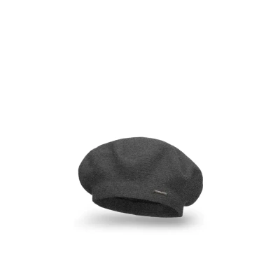 Image de VIVISENCE Béret Femme Automne Hiver Élégant Et Chaud pour Style Classique en Laine avec Ajustement Parfait Accessoire Confortable Idéal comme Cadeau Taille Unique, Gris Foncé,Taille Unique