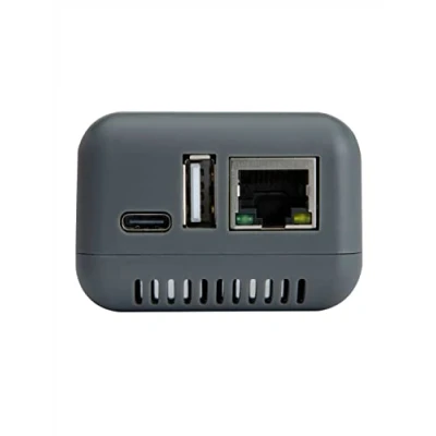 Image de LOYALTY SECU Serveur d&#039;impression réseau Ethernet vers USB pour Impression d&#039;imprimante USB2.0 Gris Pas de WiFi