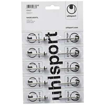 Image de uhlsport valves à aiguilles, 10 pièces, aiguilles de rechange pour pompe ballon, le football, basketball etc., ballon air, taille filetage M5