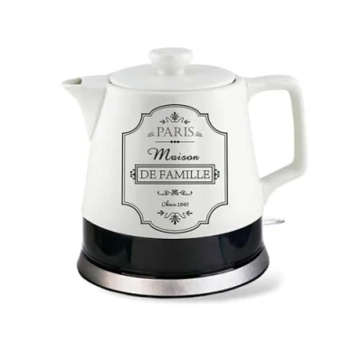 Image de Maestro MR 072 Bouilloire électrique en céramique, 1,2 l, base à 360 , arrêt automatique, 220 240 V 50 Hz, 1200 W, blanc