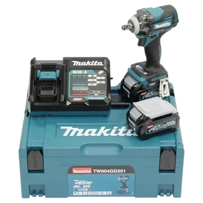 Image de Boulonneuse à chocs Makita 40V max Li Ion XGT 2x 2.5 Ah TW004GD201