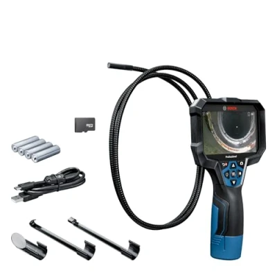 Image de Caméra d&#039;inspection Bosch Professional GIC 12V 5 27 C (Longueur du câble : 150 cm, Fonction Orientation AutoUp, Affichage Haute résolution écran 5’’, 1280 x 720 px, dans Un boîtier en Carton)