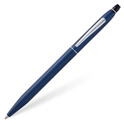 Image de Cross Click Bleu Nuit Stylos à bille (Noir, Bleu, Chrome, Clip on retractable ballpoint pen, Moyen, Rond, Métal)