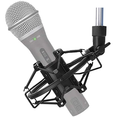 Image de SUNMON Q2U Support de microphone USB/XLR pour réduire les vibrations et le bruit, convient Samson Dynamic Mic