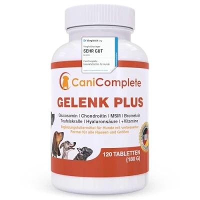 Image de CaniComplete Complément alimentaire avancé pour les articulations chien : Griffe Du Diable, MSM, Chondroïtine, Glucosamine, Collagène, Vitamine B, etc. Instructions en français sur la photo 5