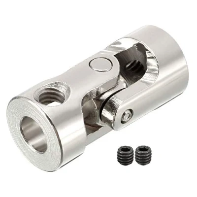Image de Joint universel 1 pièce 2 10 mm en U d&#039;arbre de direction pour bateau, voiture, accessoires bricolage, argent