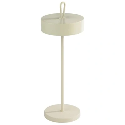 Image de APS 17003 « CLEO » Lampe de table sans fil USB C, réglable en température couleur et luminosité, étanche aux éclaboussures IP 54, avec station d’accueil télécommande, blanc murmure