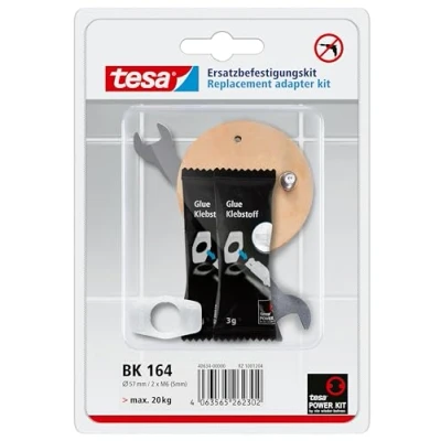 Image de tesa Power.Kit adapter BK164, adhésif replacement kit, metal plate, diameter 57mm