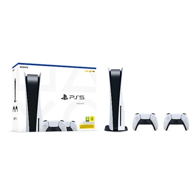 Image de Pack PS5 &amp; Manette Dualsense Blanche Console de jeux Playstation 5 (Standard) Neuf