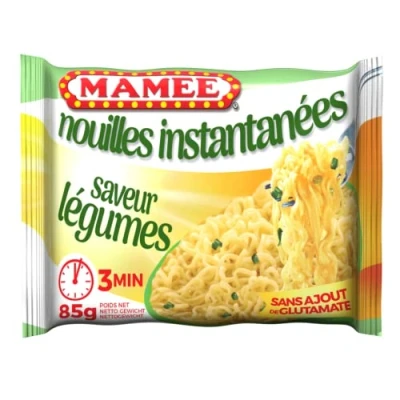 Image de Mamee Nouilles instantanées, saveur légumes Le sachet de 85g (lot 1)