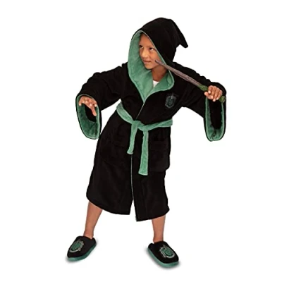 Image de Groovy Uk Serpentard Robe, Noir/Vert, 13 15 Ans Mixte Enfant