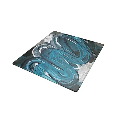 Image de Xtrfy GP4, grand tapis de souris, (460 x 400 4 mm), une glisse sans effort avec un contrôle parfait la rebords cousus antidérapant, lavable en machine, Street Blue Edition