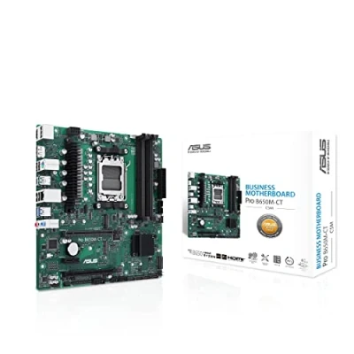 Image de ASUS PRO B650M CT CSM Carte mère AMD AM5 B650 Micro ATX (DDR5, PCIe 4.0, M.2 5.0, HDMI, USB 3.2 Gen 2, 1 Type C)