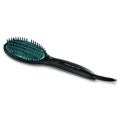 Image de Rowenta Power Straight CF5820 Brosse à lisser À chaleur Noir, Vert 1,8 m Neuf