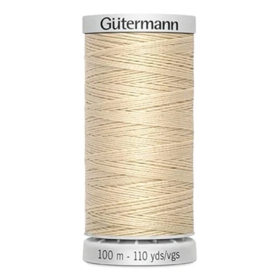 Image de Gütermann Fil M782 à coudre extra résistant en polyester 100 m pour machine toutes les coutures fortement sollicitées (crème)