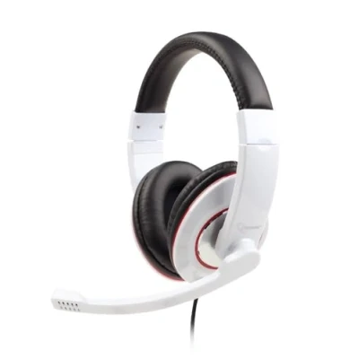 Image de GEMBIRD AURICULAR Con Micro DIADEMA Blanco MHS 001 GW