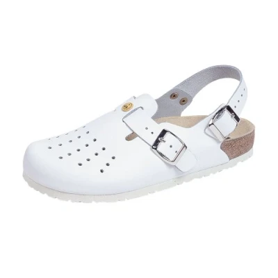 Image de Weeger ESD Antistatique Sabot Type PERFORÉ avec Bride DE Talon Blanc, 39 EU