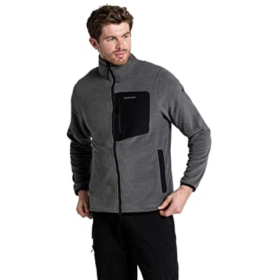 Image de Craghoppers Corey Plus Veste Pull, BlkPepp Marl, S Homme