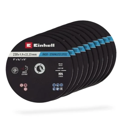Image de Lot de 10 disques 230 x 2 mm inox métal EINHELL