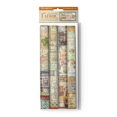Image de Stamperia SBPLT40 Feuilles de tissu, multicolore, 30 x 0,2 cm