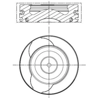 Image de Piston MAHLE ORIGINAL 021 PI 00128 002