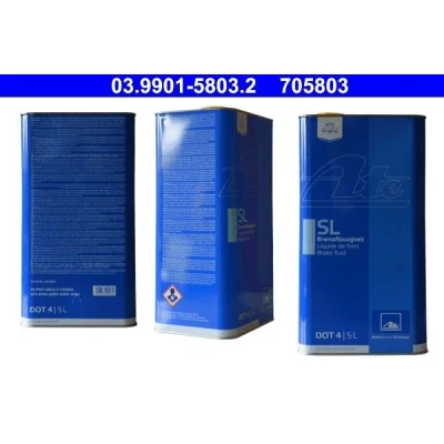Image de ATE DOT 4 03.9901 5803.2 Liquide De Frein 5 RENAULT: Modus / Grand Modus, SCENIC 3, Scénic 1, AUDI: A4 B7 Avant, A5 B8 Sportback, B6 Avant