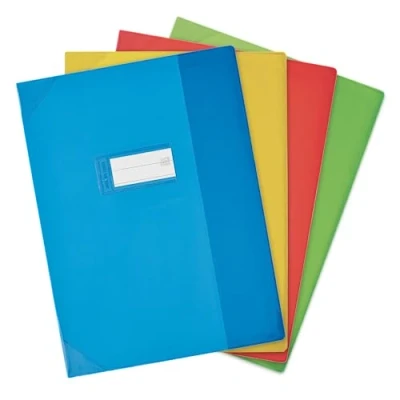Image de Protège cahier PVC 150 Strong Line 24x32 cm Translucide Assorti ELBA Lot de 25