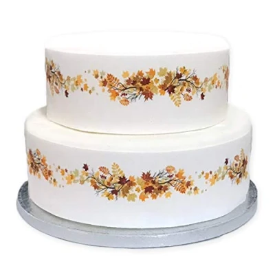 Image de Top That Feuille de décoration comestible Feuilles d&#039;automne Idéal pour décorer vos gâteaux Facile à utiliser