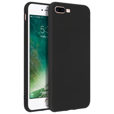 Image de Forcell Coque iPhone 7 Plus , 8 Soft Touch Silicone Gel Noir