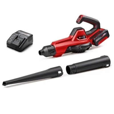 Image de Einhell Souffleur universel sans fil GE UB 18/250 Li E (1 X 4,0 Ah) Power Change (18 V, vitesse d’air 250 km/h, tube en 3 parties, variateur de avec LED, batterie Ah + chargeur)