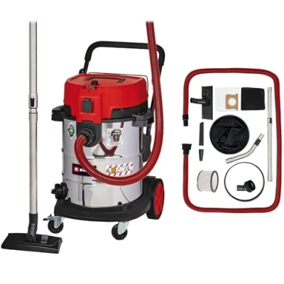Image de Einhell Aspirateur de chantier TE VC 2350 SACL (1 600 W, Cuve 50L, classe poussières L, pour des valeurs MAK&gt;1 mg/m3) Vendu avec plusieurs buses et filtres