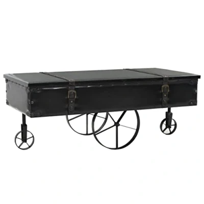 Image de vidaXL Table Basse MDF et Bois de Sapin d&#039;Appoint Salon Décor