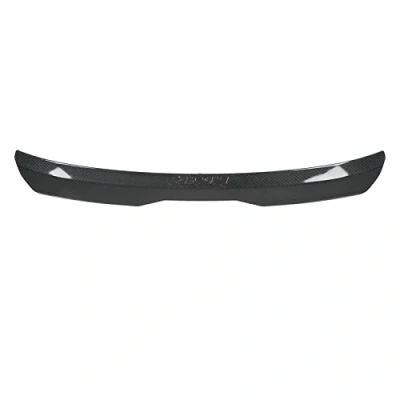 Image de Aile de Becquet Toit ArrièRe Anti Rayures Universelle Durable Colorfast pour la Modification Voiture (Style Fibre Carbone)