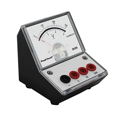 Image de PeakTech P 20507/Analogique Tension Testeur/Voltmètre Compteur avec miroir Graduation 0. 3 V/15 V/DC 300 V