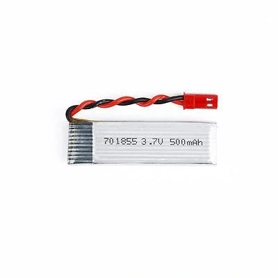 Image de YUNIQUE GREEN CLEAN POWER Batterie Lipo Rechargeable 3.7V 500mAh Compatible avec Les Drones UDI et WLtoys Performances Stables Protection Contre la Surcharge 57X17X8 mm 16 GR, Argent