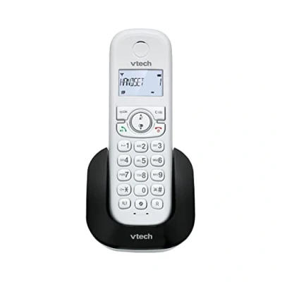 Image de VTech CS1500 Téléphone sans Fil DECT à Double Charge avec Blocage d&#039;appel, Identification de l&#039;appelant/Appel en Attente, Haut Parleur Mains Libres, écran et Clavier rétroéclairés