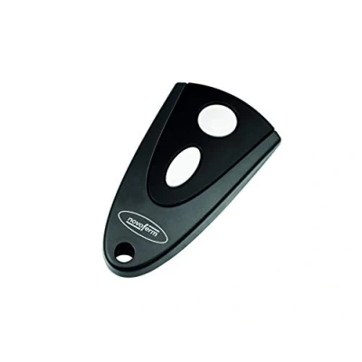 Image de Novoferm TM02048131332 Novotron 502 Émetteur Manuel Fréquence 433 MHz 2 canaux Code changeant KeeLoq pour Porte de Garage, Noir