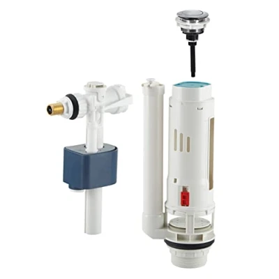Image de Ensemble Chasse d&#039;Eau Robinet Flotteur + Mécanisme WC à Bouton Poussoir NOYON &amp; THIEBAULT