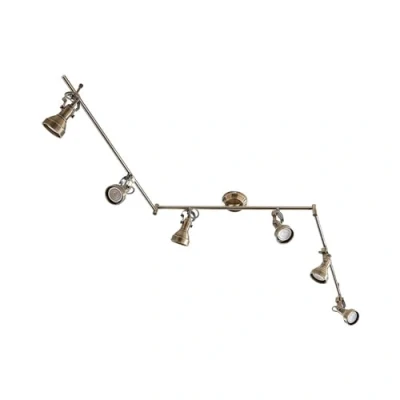 Image de Lindby Plafonnier Perseas à intensité variable (Antique, Classic) en Bronze Métal e. a. pour Salon &amp; Salle manger (à 6 lampes, GU10), Luminaire Plafonnier, Lampe Plafond, Eclerage Plafond