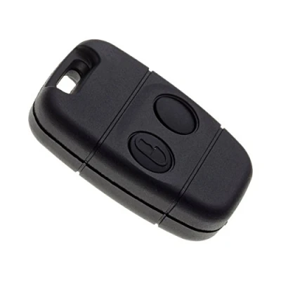 Image de JONGO Coque de Clé sans Lame Compatible avec Land Rover Discovery, Defender et Freelander Boitier Clef Plip Voiture Utilitaire Télécommande 2 Boutons