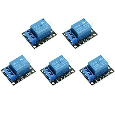 Image de WINGONEER 5PCS KY 019 5V Bouclier de carte module relais d&#039;une voie pour PIC AVR DSP ARM le d&#039;arduino