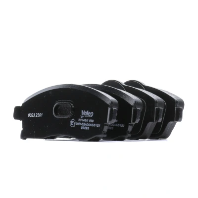 Image de VALEO 301456 Jeu de plaquettes frein FIRST Essieu avant contact signal d&#039;usure exclu avec tôle anti bruit OPEL: Corsa C 3/5 portes, Meriva A