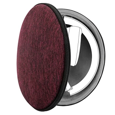 Image de Geekria UltraShell Case for Solo ProStudio 3 Wireless, Studio 2, Headphones, Replacement Protective Hard Shell Travel Carrying Bag with Accessories Storage(Deep Red)