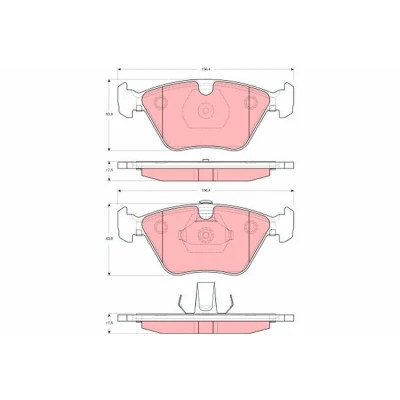 Image de TRW GDB1619 Jeu de plaquettes frein non préparé pour indicateur d&#039;usure JAGUAR: XJ Berline, XK 8 Cabriolet, DAIMLER: Daimler