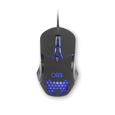 Image de DR1TECH Guardian Souris Gamer Avec Fil En Fibre Résistante 7 Boutons Jusqu&#039;à 3200 DPI Design Léger Et Résistant Filaire Ergonomique Pour PC/PS4/XBOX