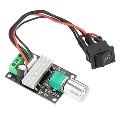 Image de PWM DC 6V 12V 24V 3A Contrôleur de Vitesse du Moteur Régulateur Commande Réversible avec Interrupteur