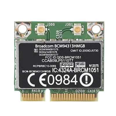 Image de Tosuny Carte réseau MIINI PCIE BCM94313HMGB Prise en de la 802.11B / G/N pour modèles HP G4 G6 G7 CQ43 CQ56 DV6 6000 Série DV7 7000 Bluetooth intégré