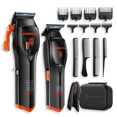 Image de MAXGROOM Tondeuse à Cheveux Couche DLC Professionnelle avec écran Numérique LED Bruit Plus Faible Hommes