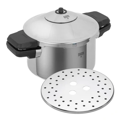 Image de KUHN RIKON Duromatic Inox Autocuiseur avec poignées latérales 24 cm 4 litres, induction, acier inoxydable